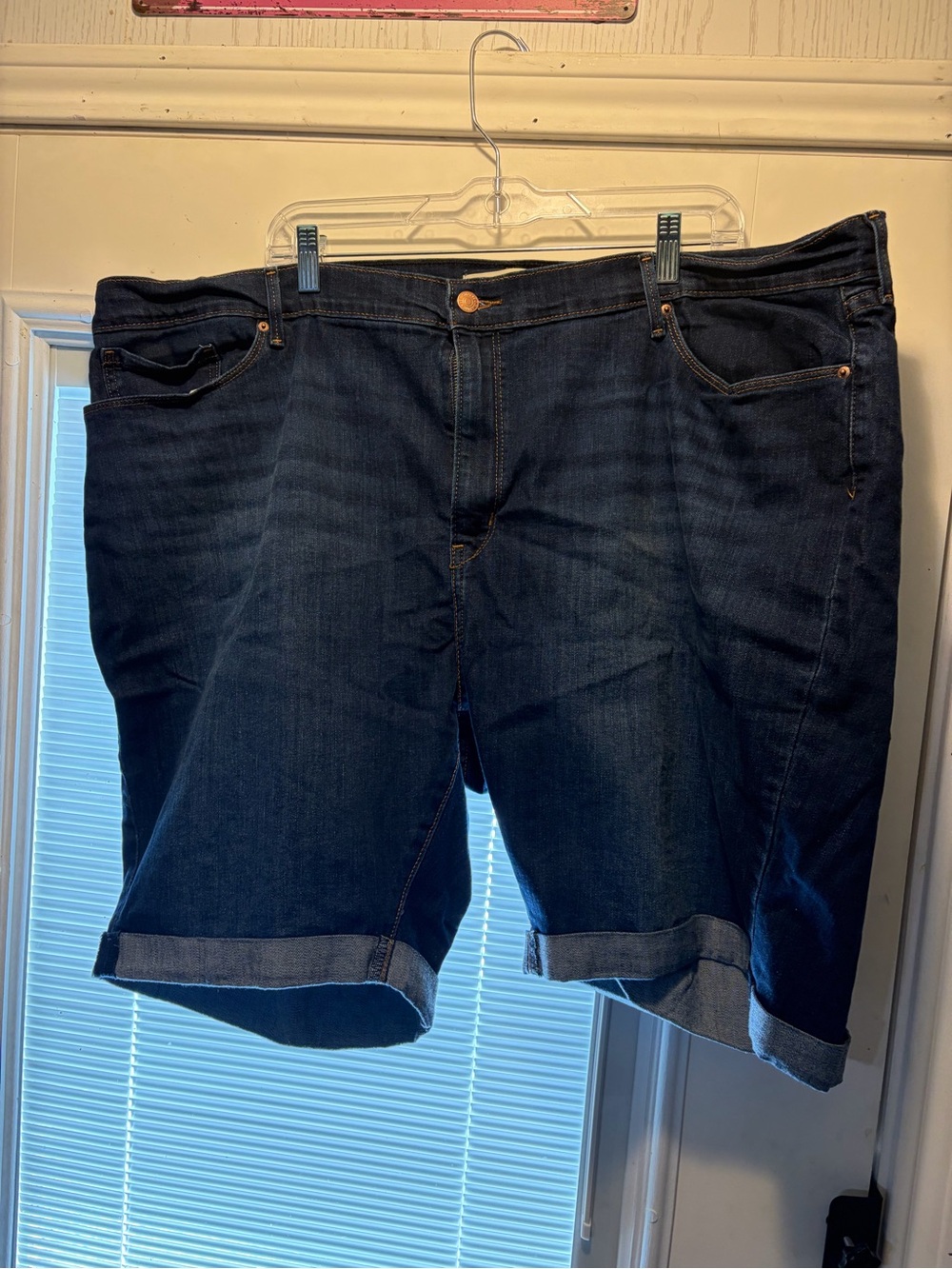Signature by Levi Strauss Dark Indigo Denim Bermuda Shorts
